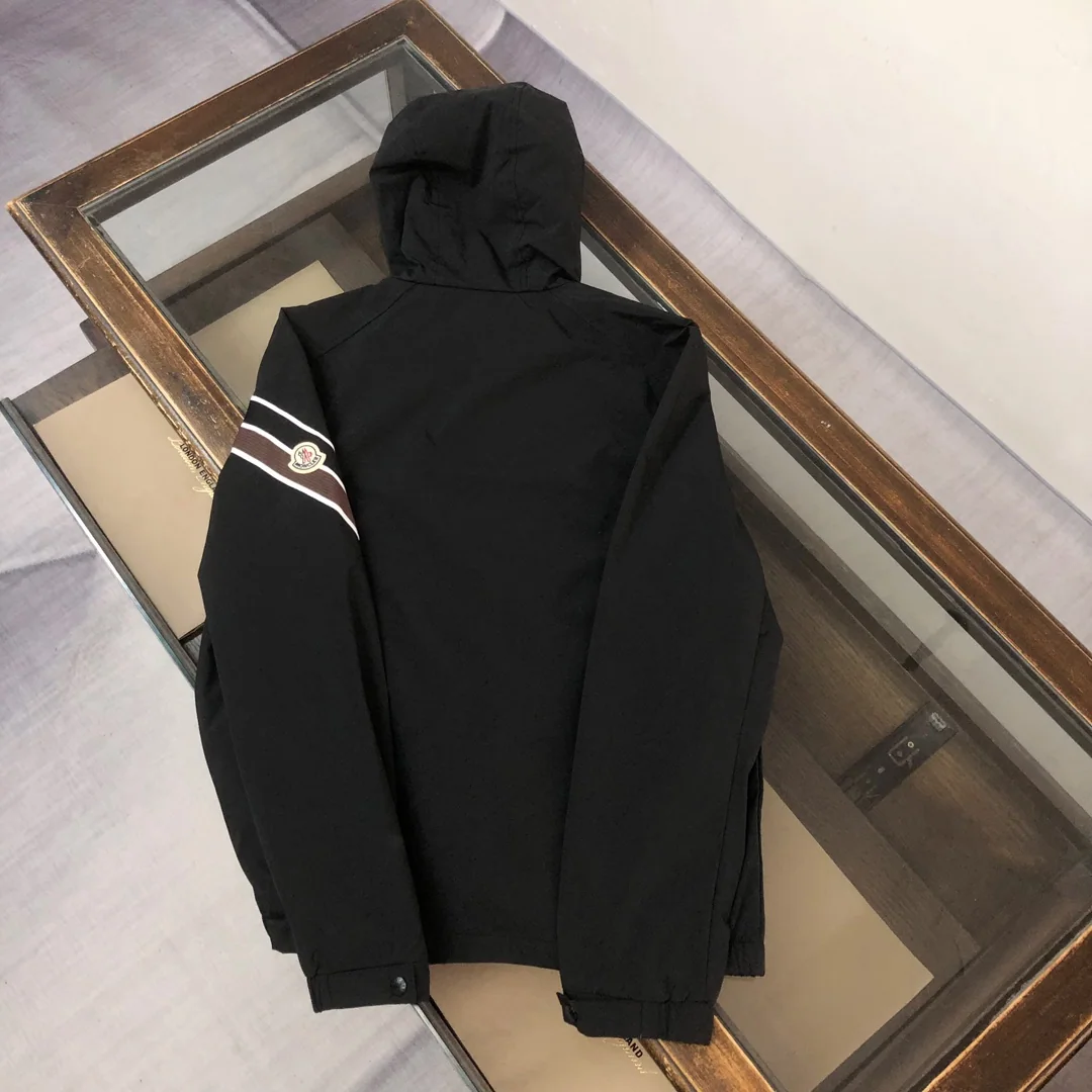 몽클레어 트리콜로르 스트라이프 남성 트렌치 자켓 상세 이미지 9