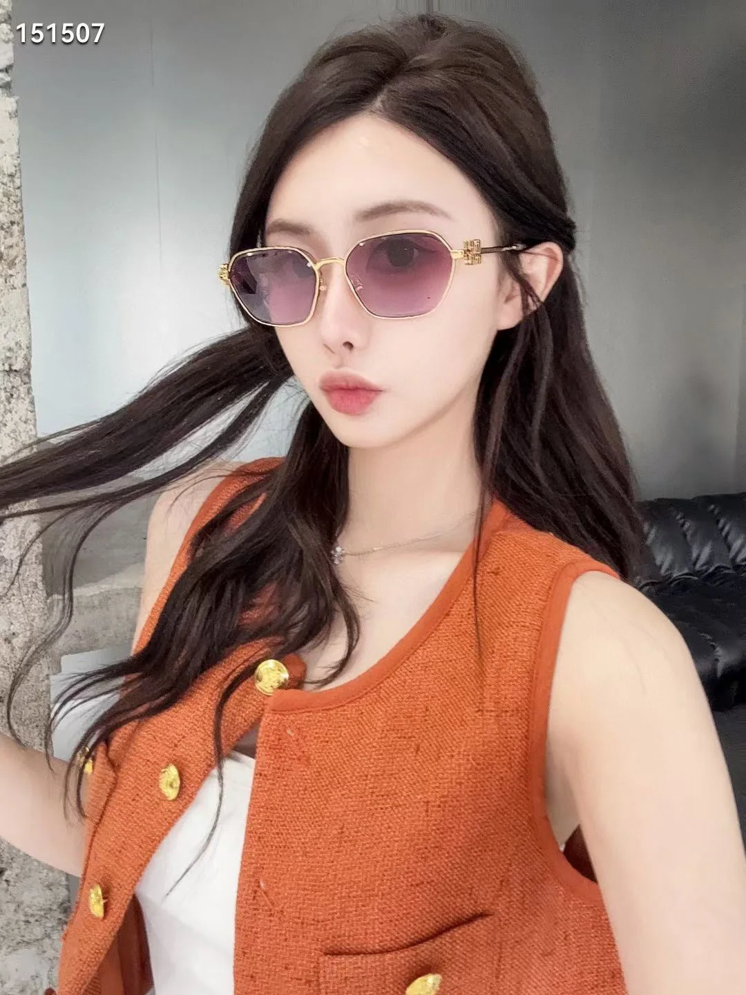 미우미우 MU 55 ZS 선글라스 상세 이미지 5