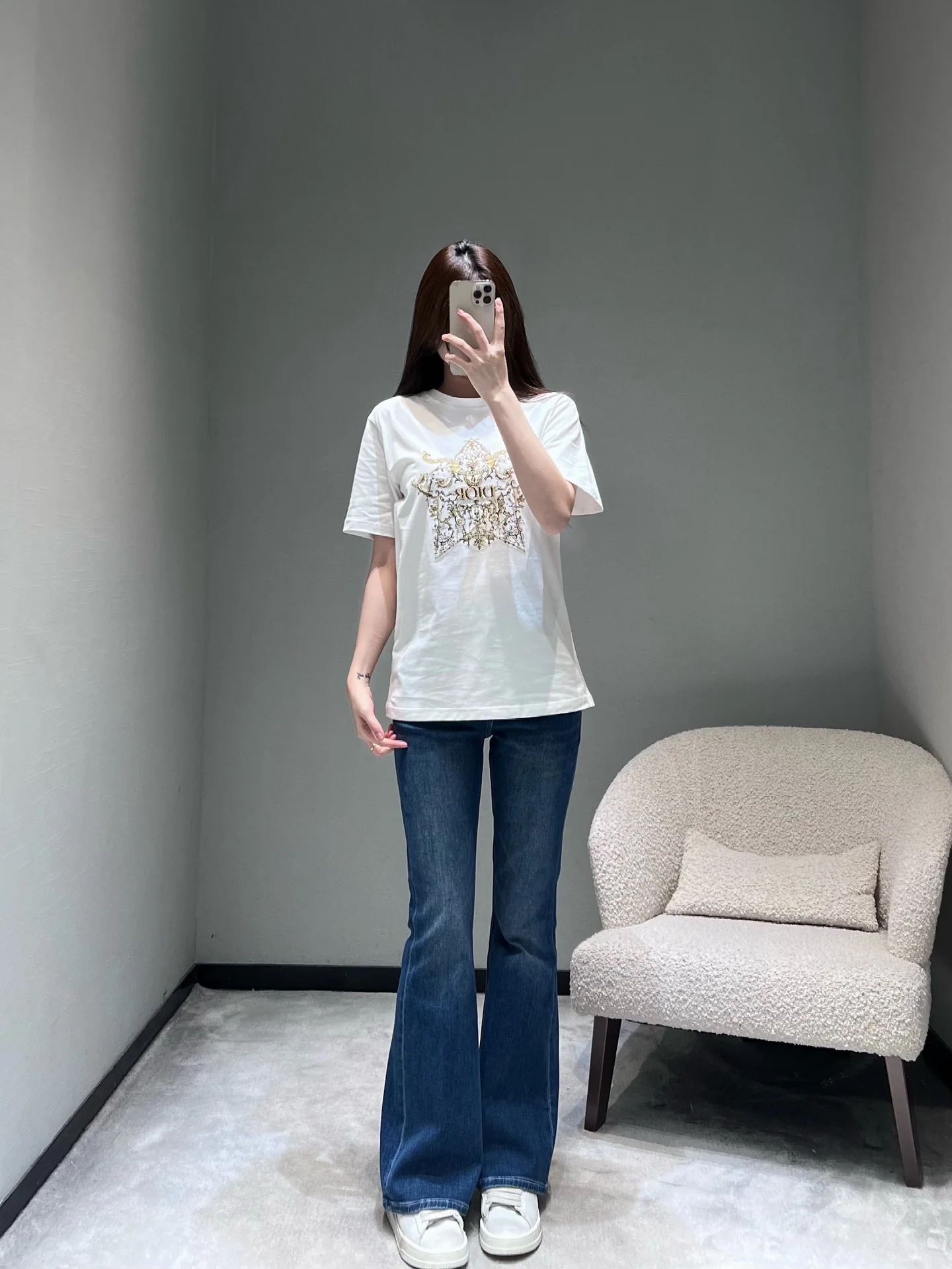 디올 스타버스트 라인스톤 반팔 티셔츠 26 SS 상세 이미지 4