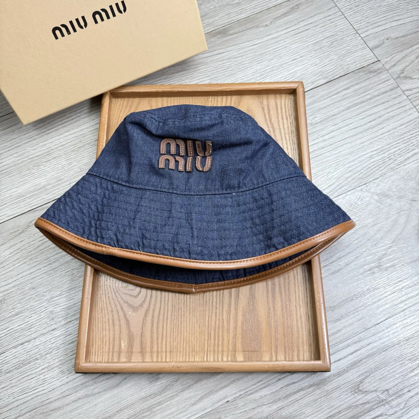 미우미우 버킷 햇 모자 상세 이미지 2