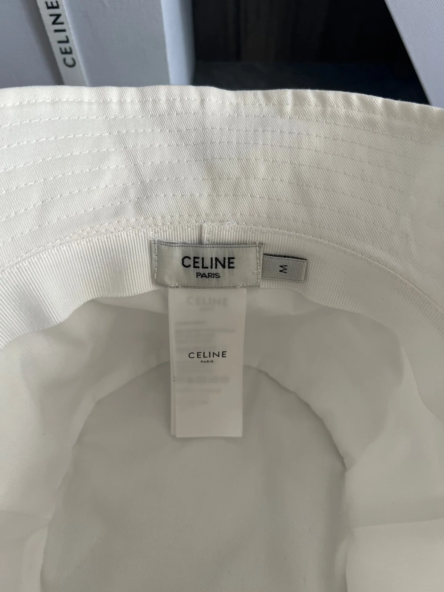 셀린느 자수 면 피셔맨 햇 모자 상세 이미지 5