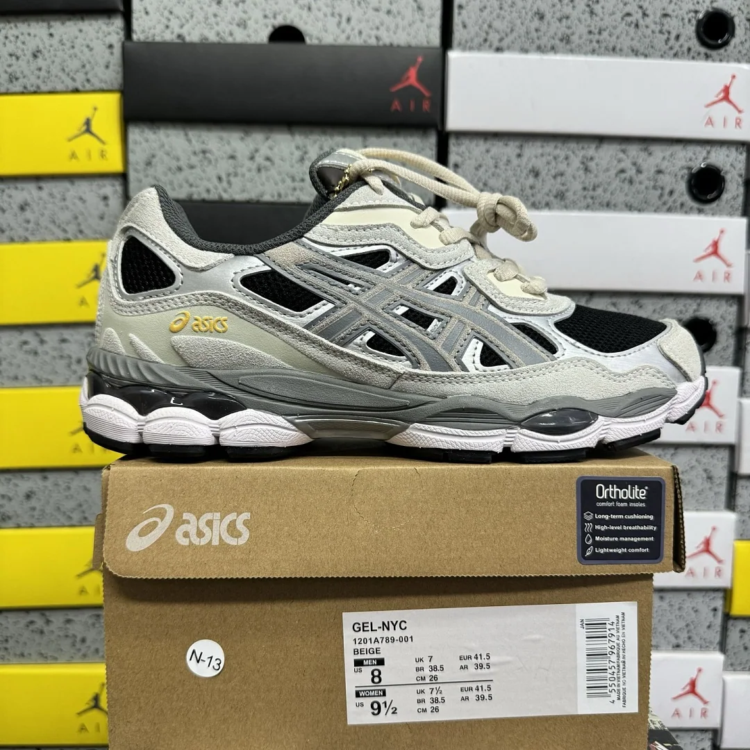 아식스 [WZ] 젤 NYC 1201A789-001 200385 Asics Gel-NYC Black Clay Grey
