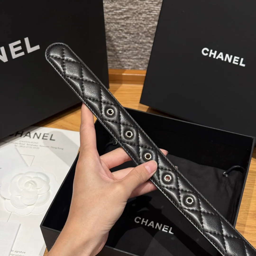 샤넬 램스킨 더블 C 로고 벨트 상세 이미지 7