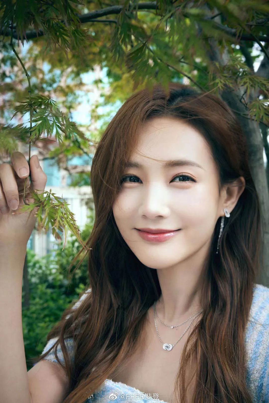 프레드 스털링 실버 금도금 롱 다이아몬드 스터드 귀걸이 상세 이미지 2