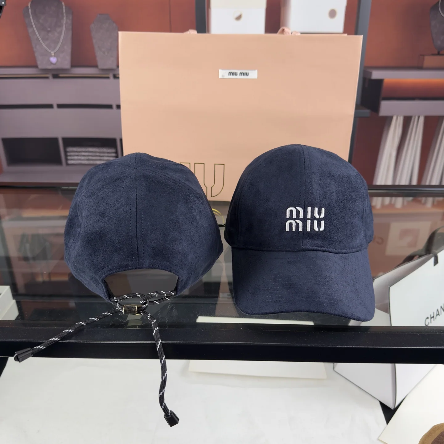 미우미우 플리스 베이스볼 모자 상세 이미지 6