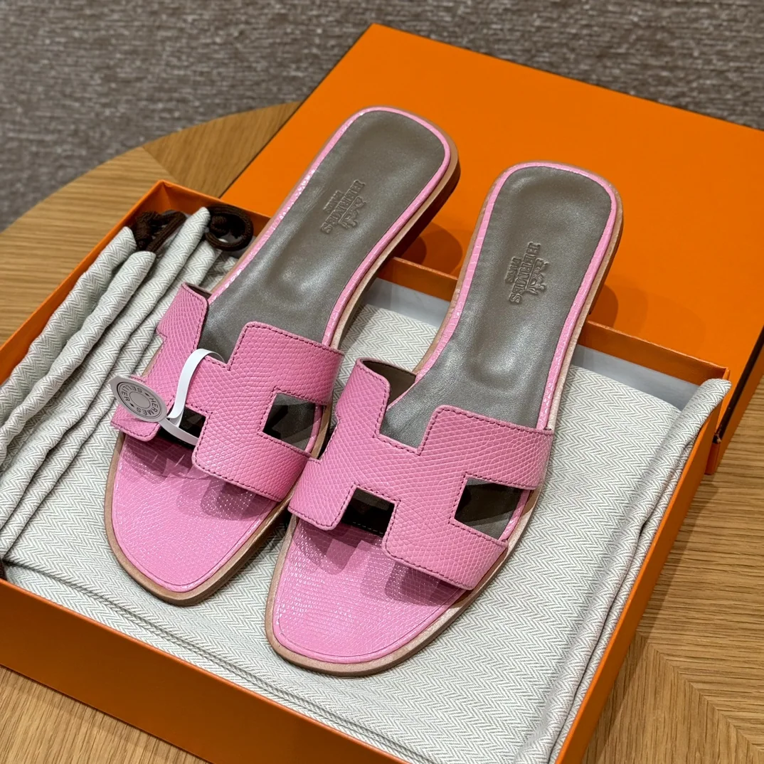 에르메스 오란 도마뱀 가죽 샌들 상세 이미지 4
