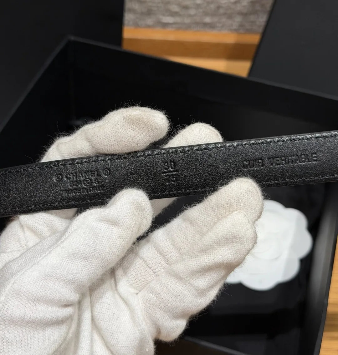 샤넬 퀼팅 램스킨 벨트 20mm 상세 이미지 5