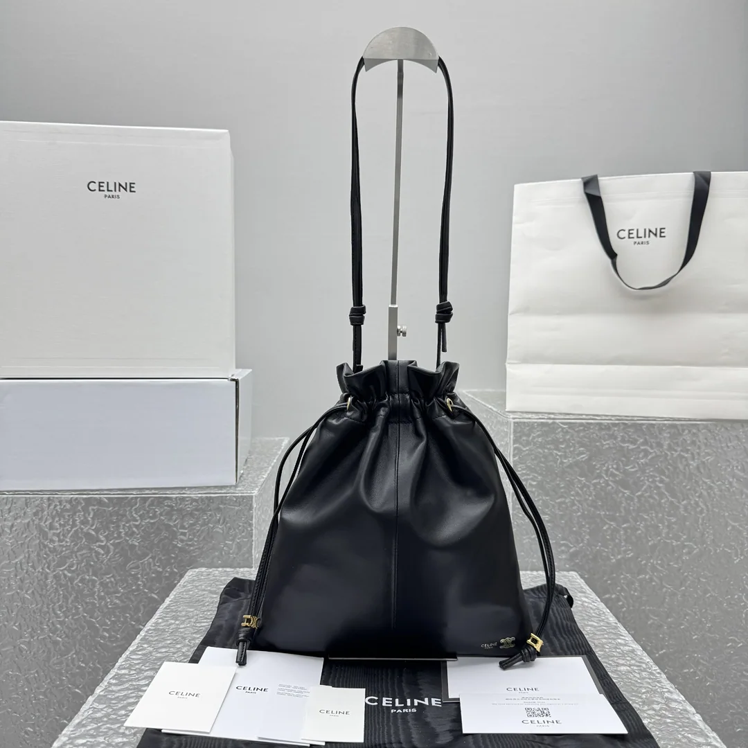 셀린느 체리 크리스터 포쉬 드로스트링 가방 상세 이미지 1