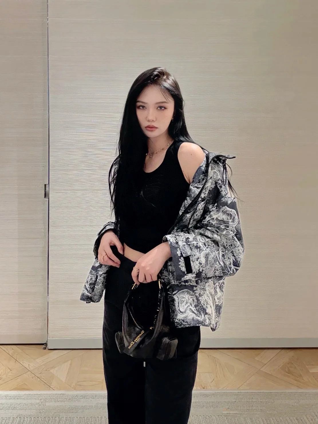 디올 후드 루즈핏 윈드브레이커 자켓 상세 이미지 1