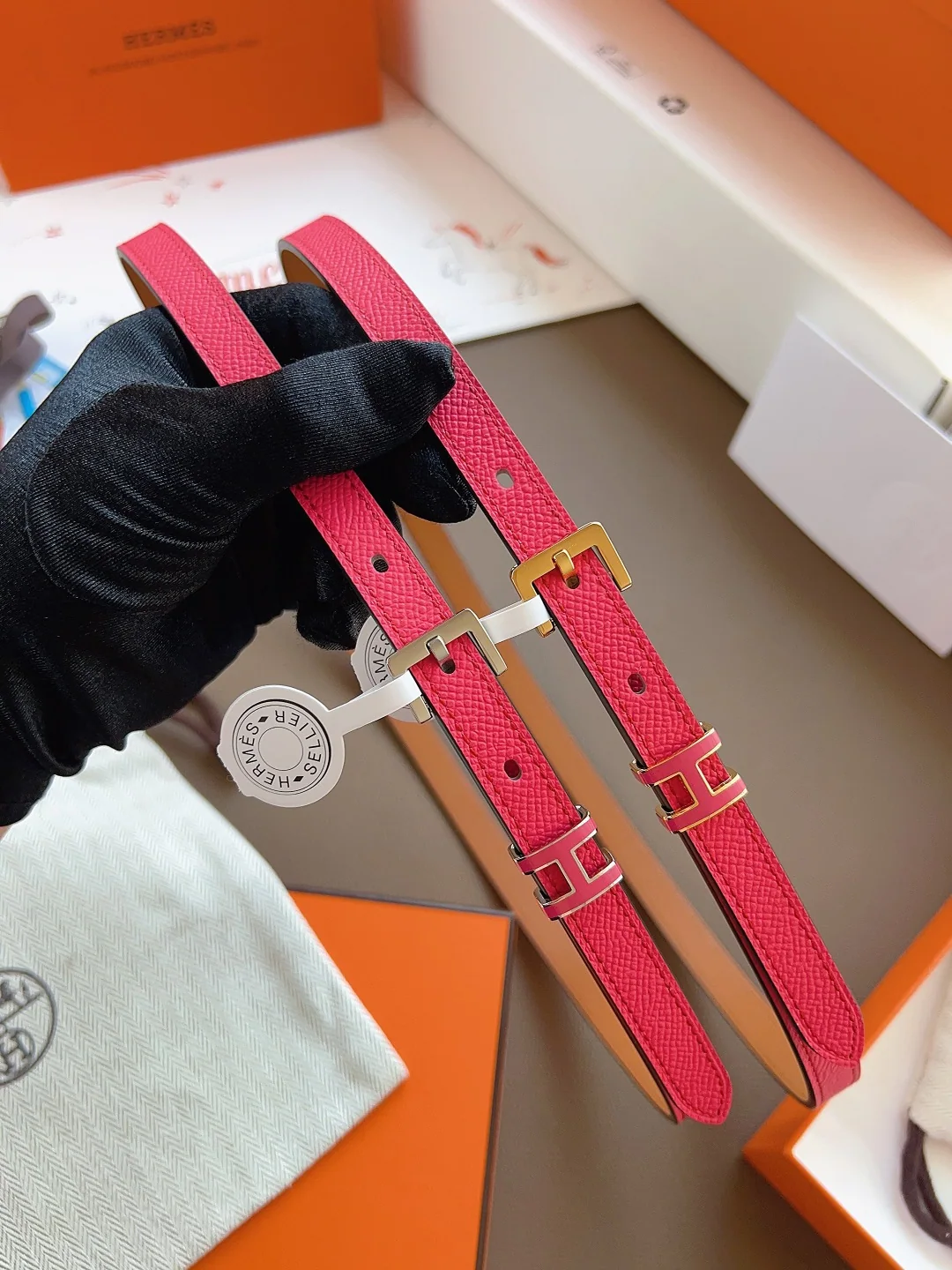 에르메스 팝 가죽 벨트 상세 이미지 9
