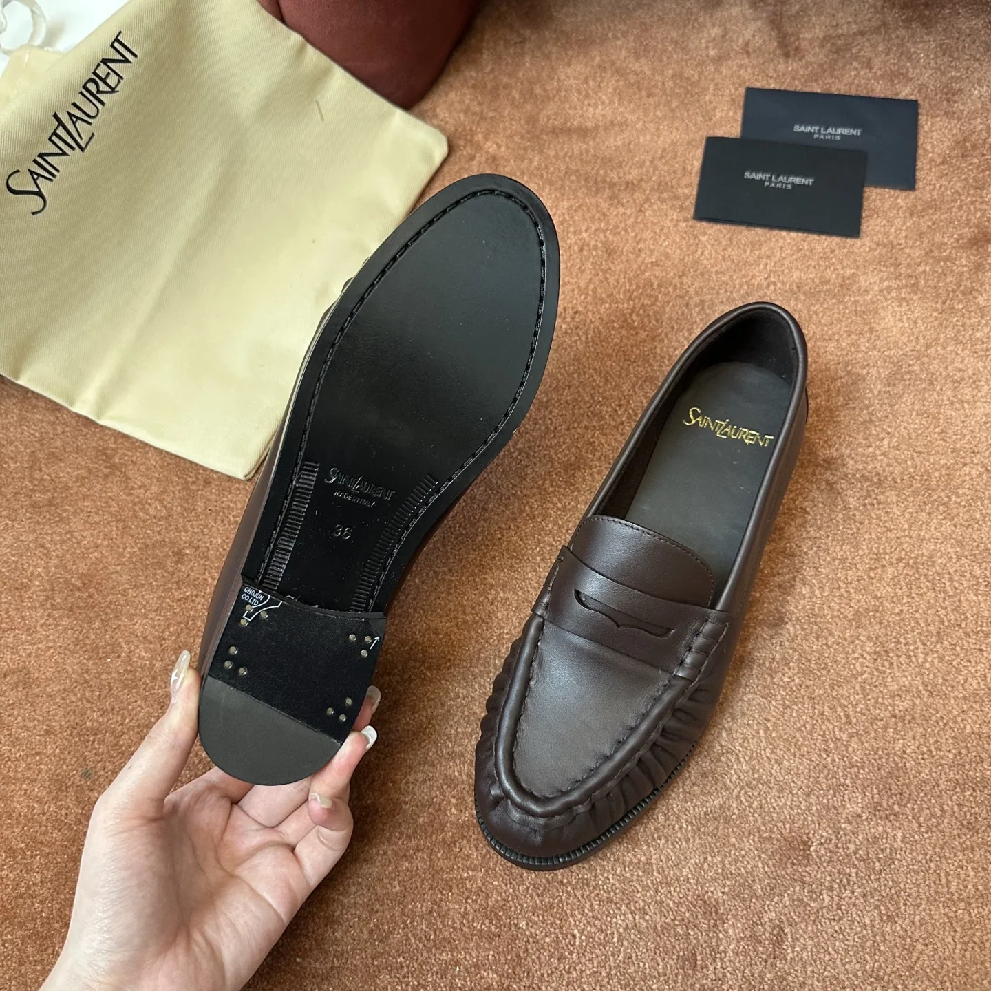 생로랑 YSL 앞코 덮인 뮬 상세 이미지 7