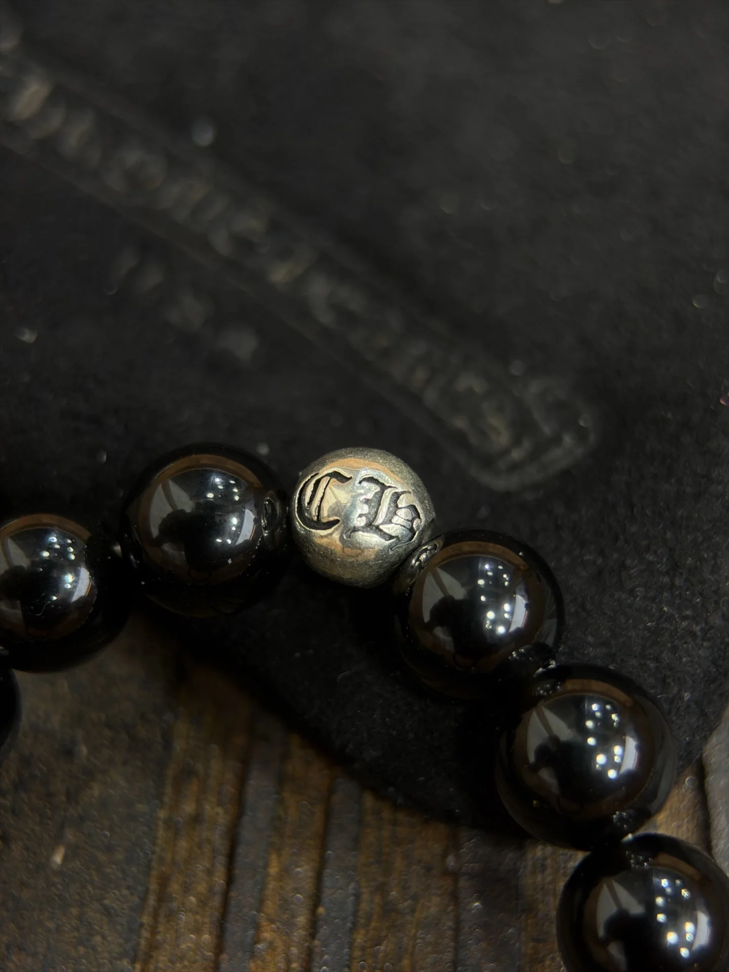 크롬하츠 925 스털링 실버 옵시디언 팔찌 상세 이미지 7