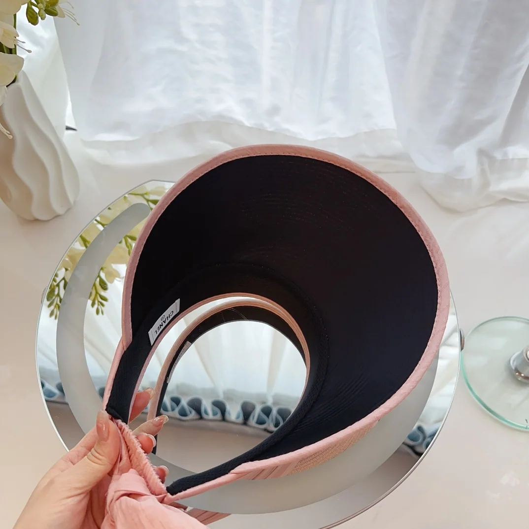 샤넬 밀짚 패치워크 바이저 모자 상세 이미지 6