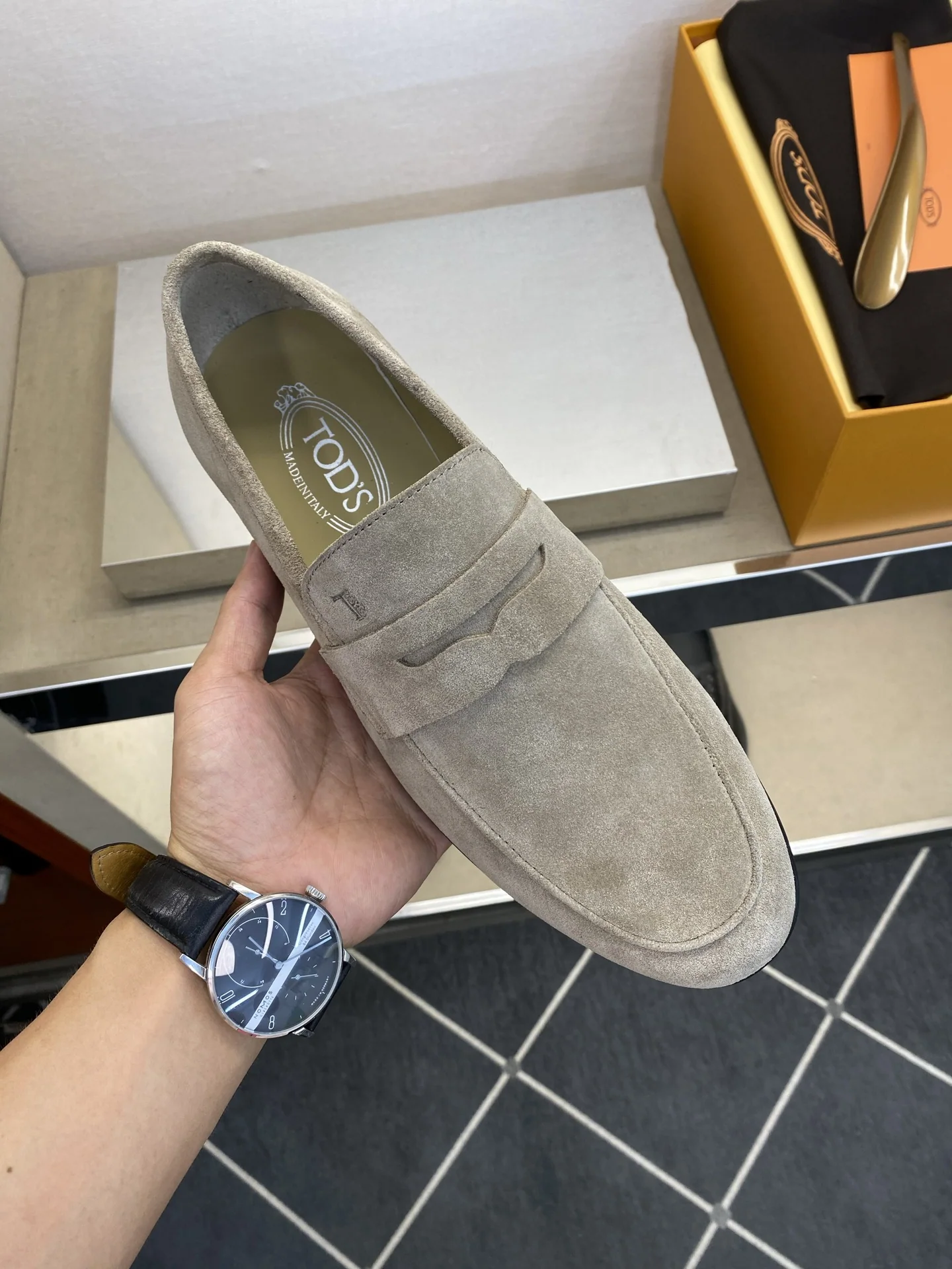 토즈 스웨이드 수제 더비 슈즈 상세 이미지 5