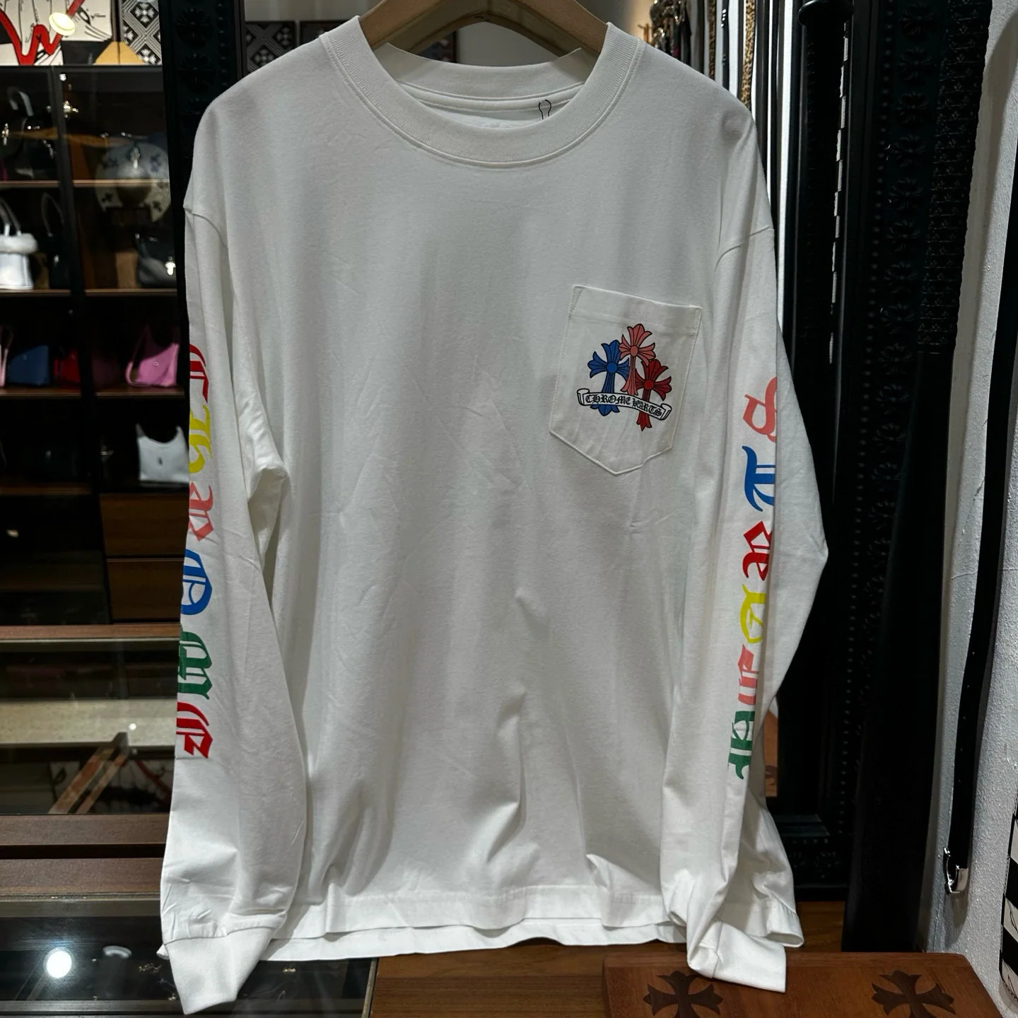 크롬하츠 남성 플리스 긴팔 티셔츠 상세 이미지 1