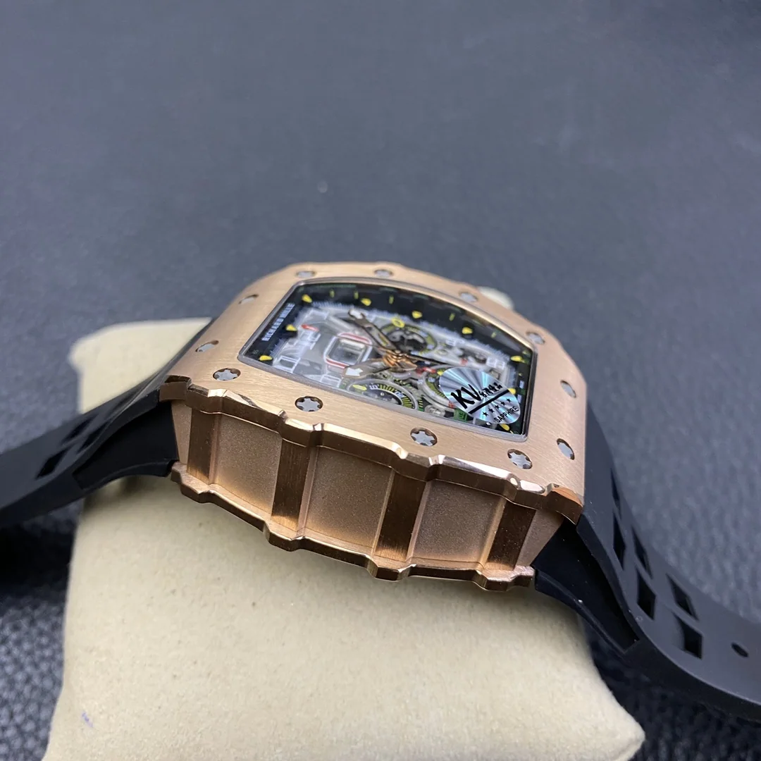 리차드밀 RM011 KV 공장 골드 크로노그래프 남성 시계 레플리카 44827 Richard Mille 상세 이미지 4