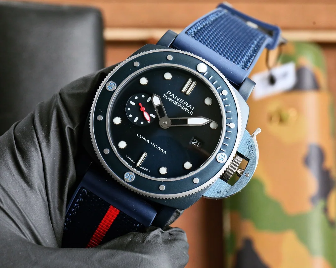 파네라이 45MM316 L 스테인리스 스틸 자동 기계식 시계 상세 이미지 3