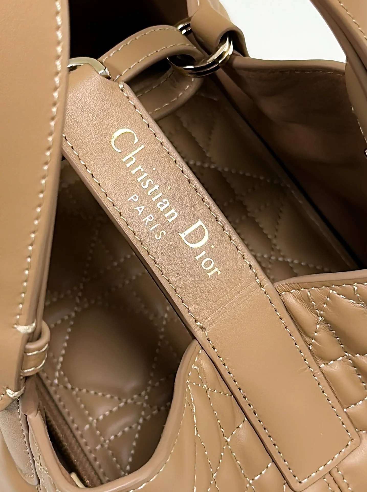 디올 카나주 소가죽 미니 핸드백 상세 이미지 6