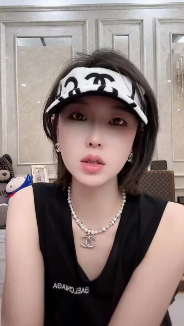 샤넬 탑 미니 샹들리에 메시 모자 상세 이미지 2