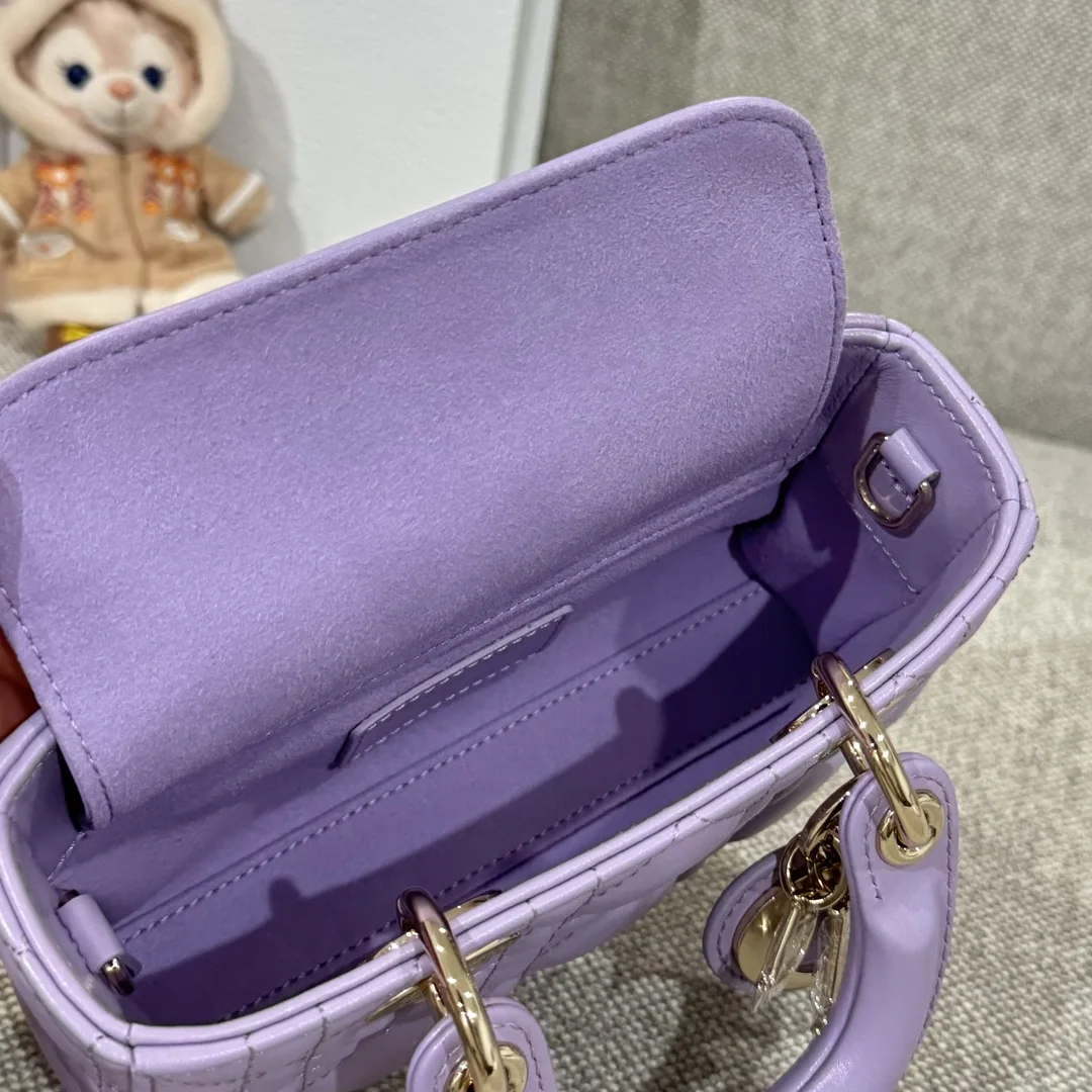 디올 슈퍼 미니 라일락 퍼플 가방 상세 이미지 6