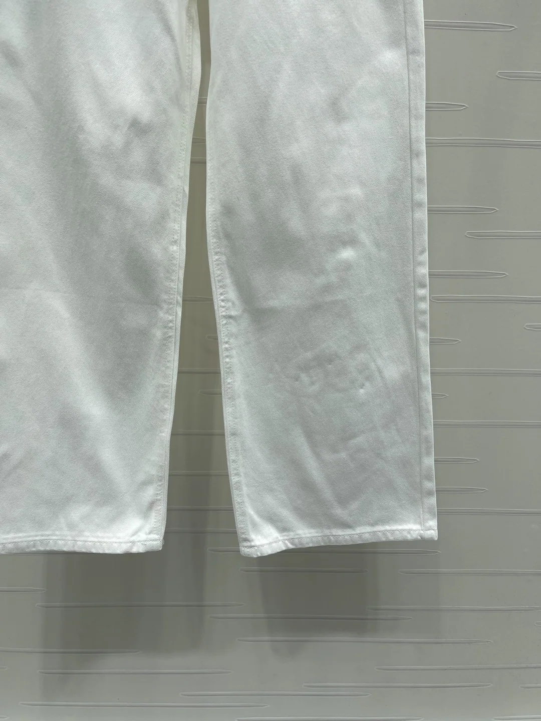 디올 컬러 블록 스트레이트 레그 코튼 데님 바지 상세 이미지 6
