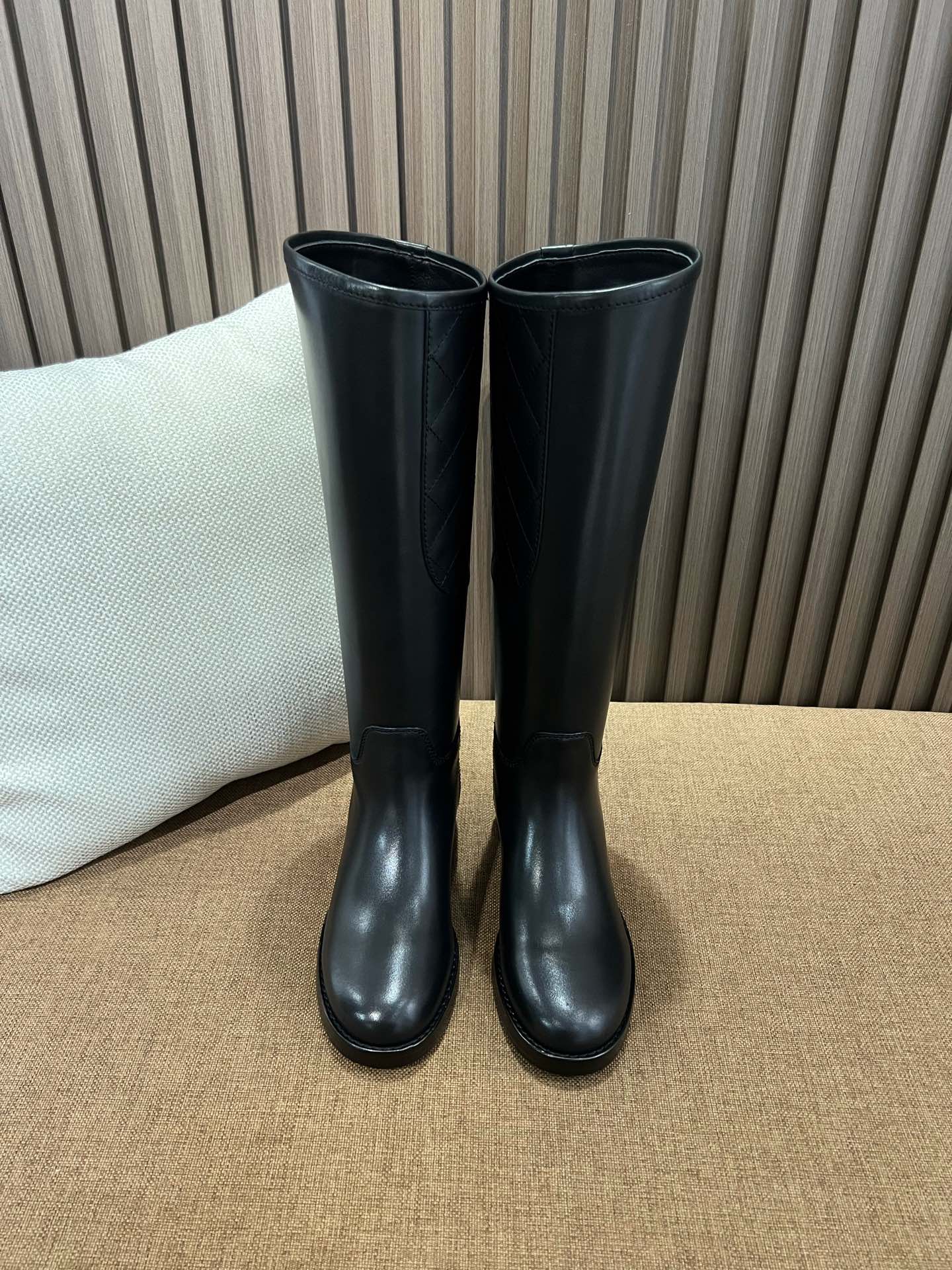 샤넬 부츠 가죽 퀼팅 187148