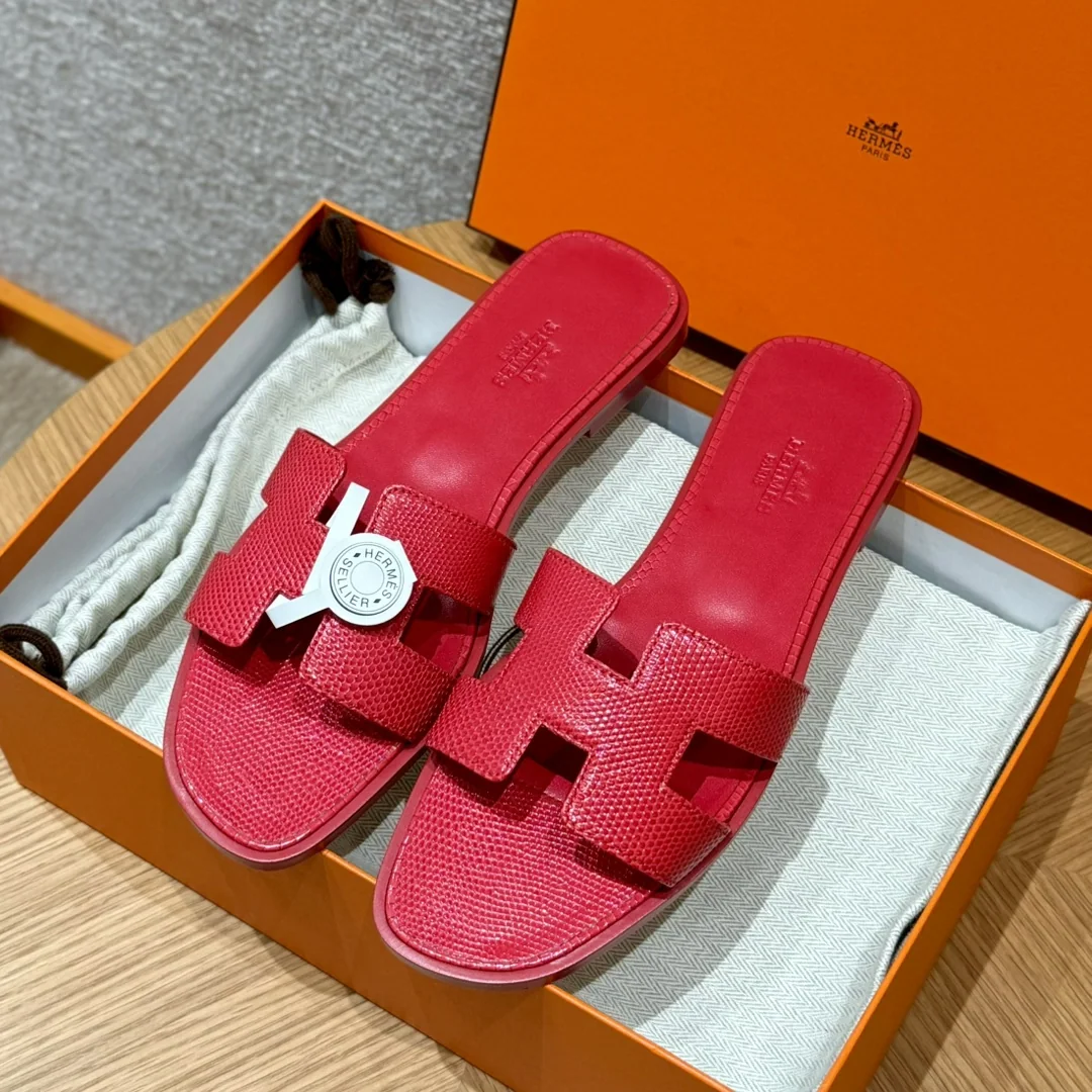 에르메스 오란 도마뱀 가죽 샌들 상세 이미지 8