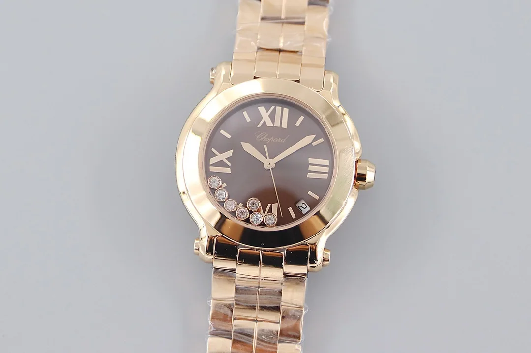 쇼파드 해피 스포츠 스틸 브레이슬릿 YF 공장 오토매틱 여성 시계 레플리카 45057 Chopard