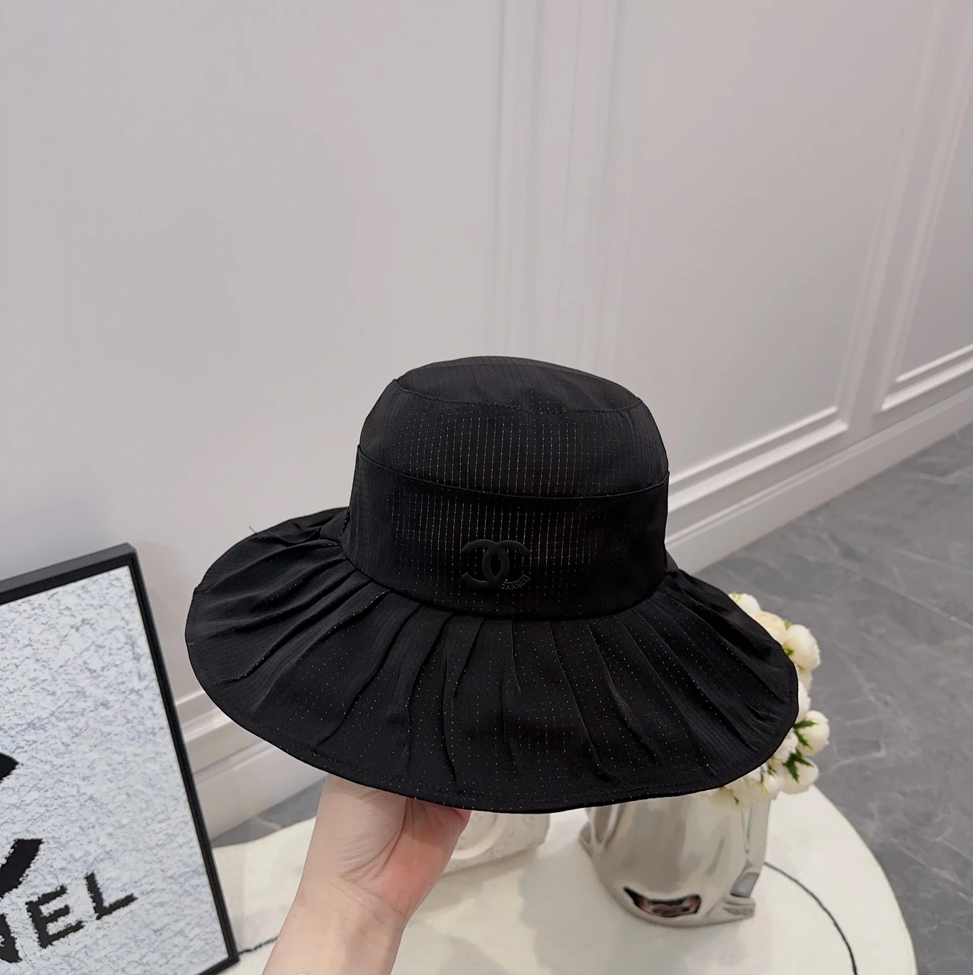 샤넬 코팅 메시 피셔맨 햇 모자 상세 이미지 6