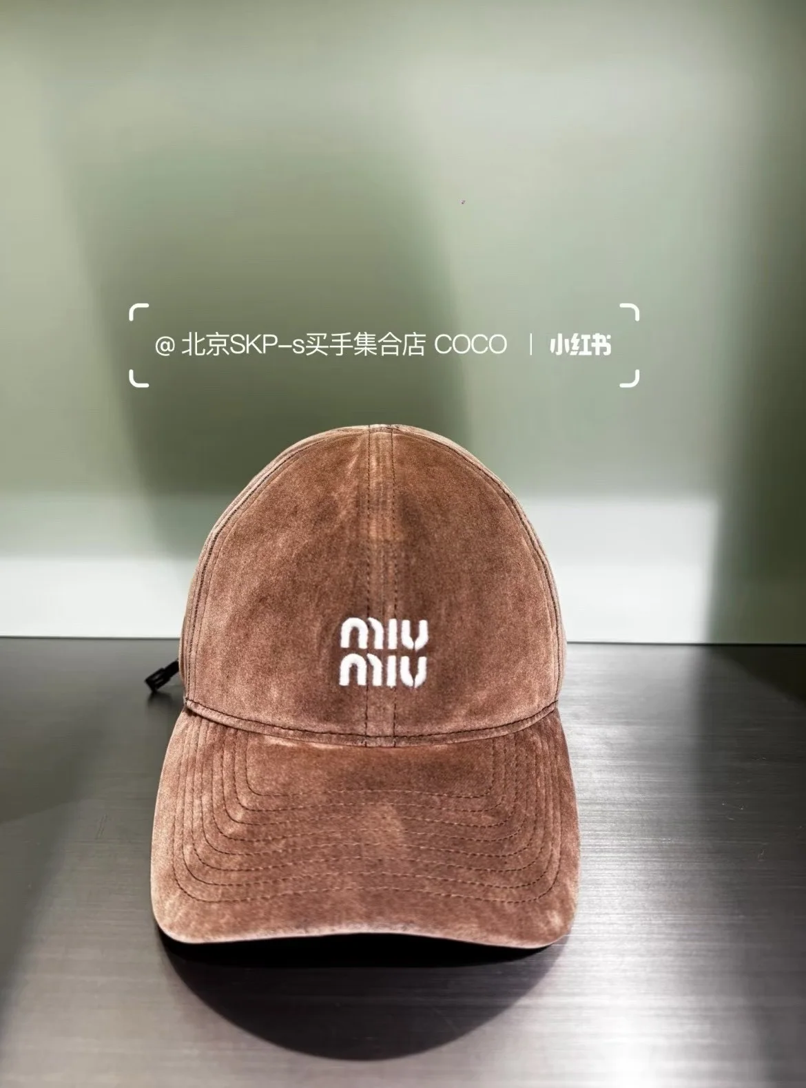 미우미우 스웨이드 야구모자 상세 이미지 9