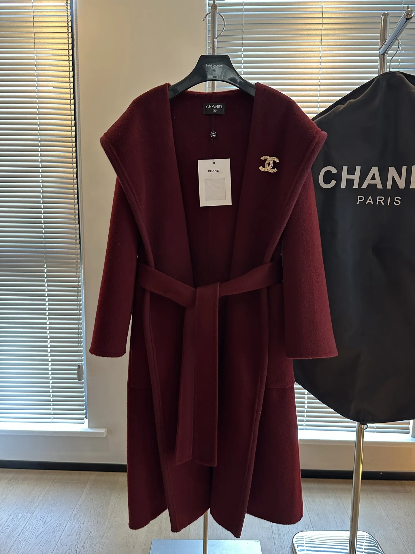 샤넬 캐시미어 플리스 후드 자켓 상세 이미지 8