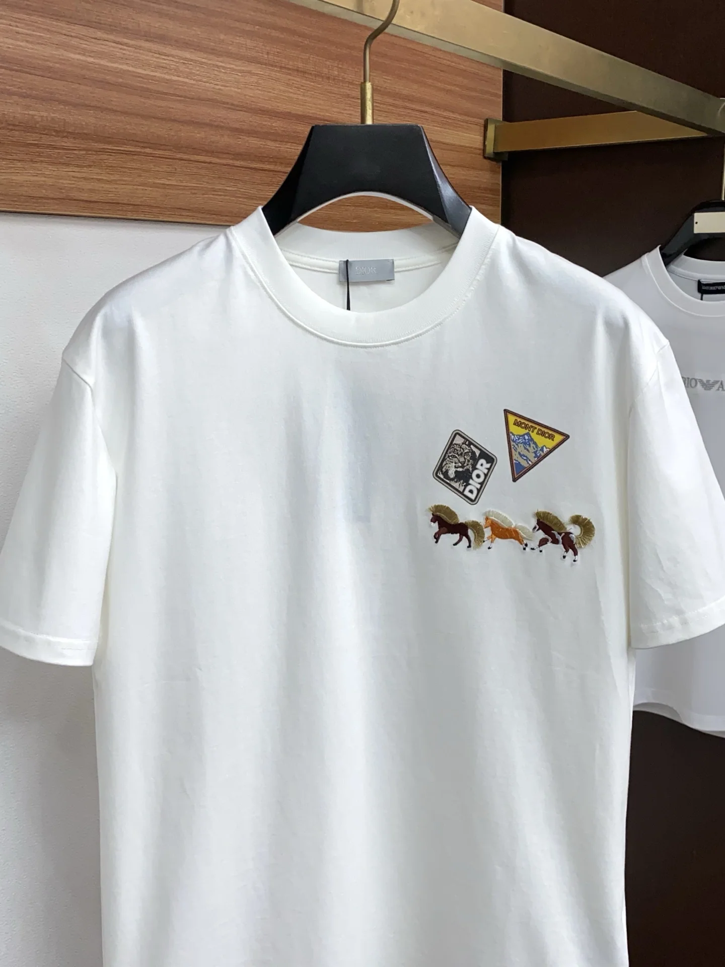 디올 크루넥 코튼 반팔 티셔츠 상세 이미지 2