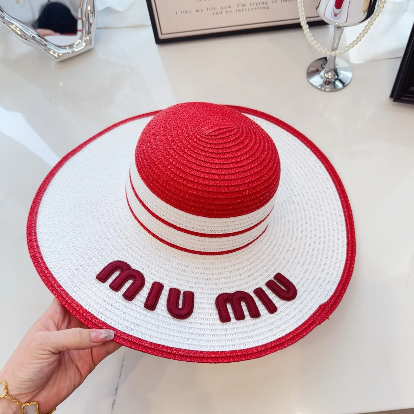 미우미우 모자 80951 Miu Miu Cap 상세 이미지 2
