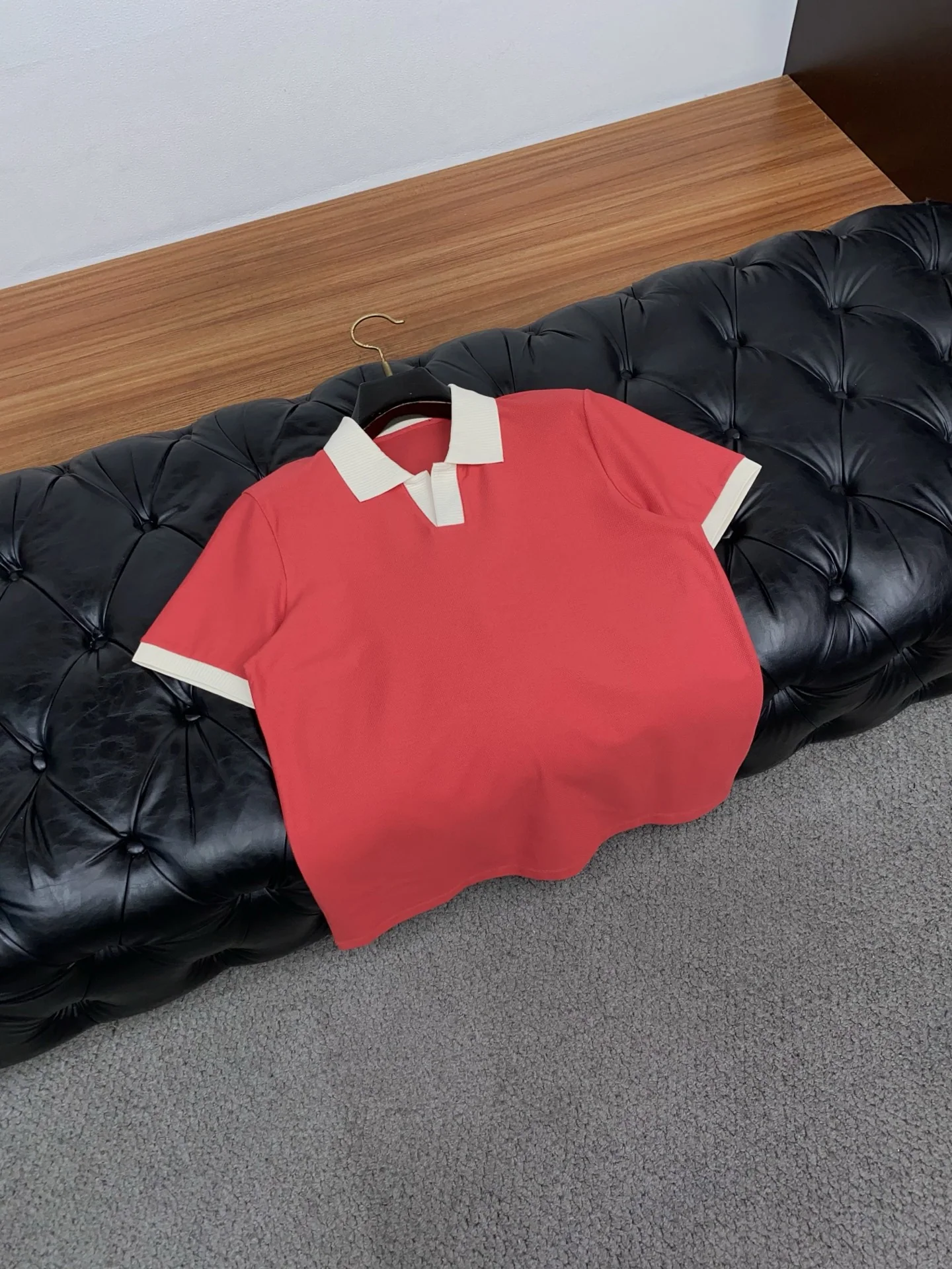 제냐 라펠 카라 비즈니스 반팔 폴로셔츠 상세 이미지 7