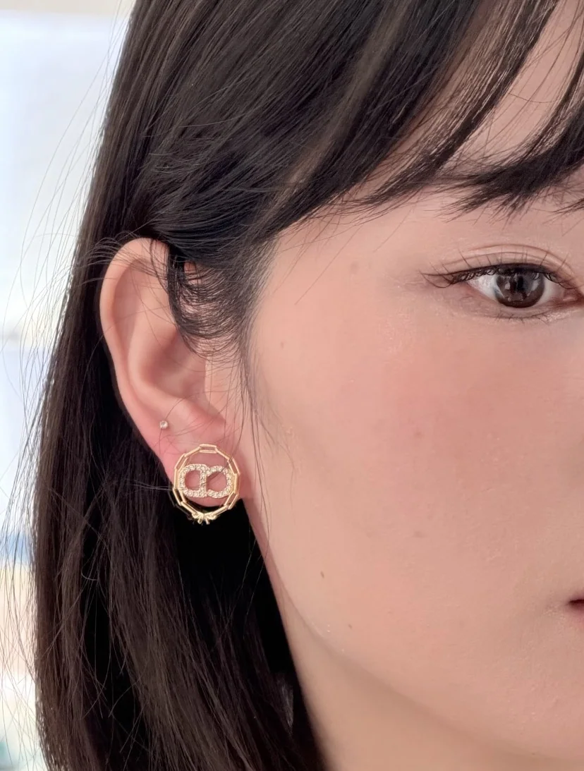 디올 체인 CD 라인스톤 귀걸이 상세 이미지 2
