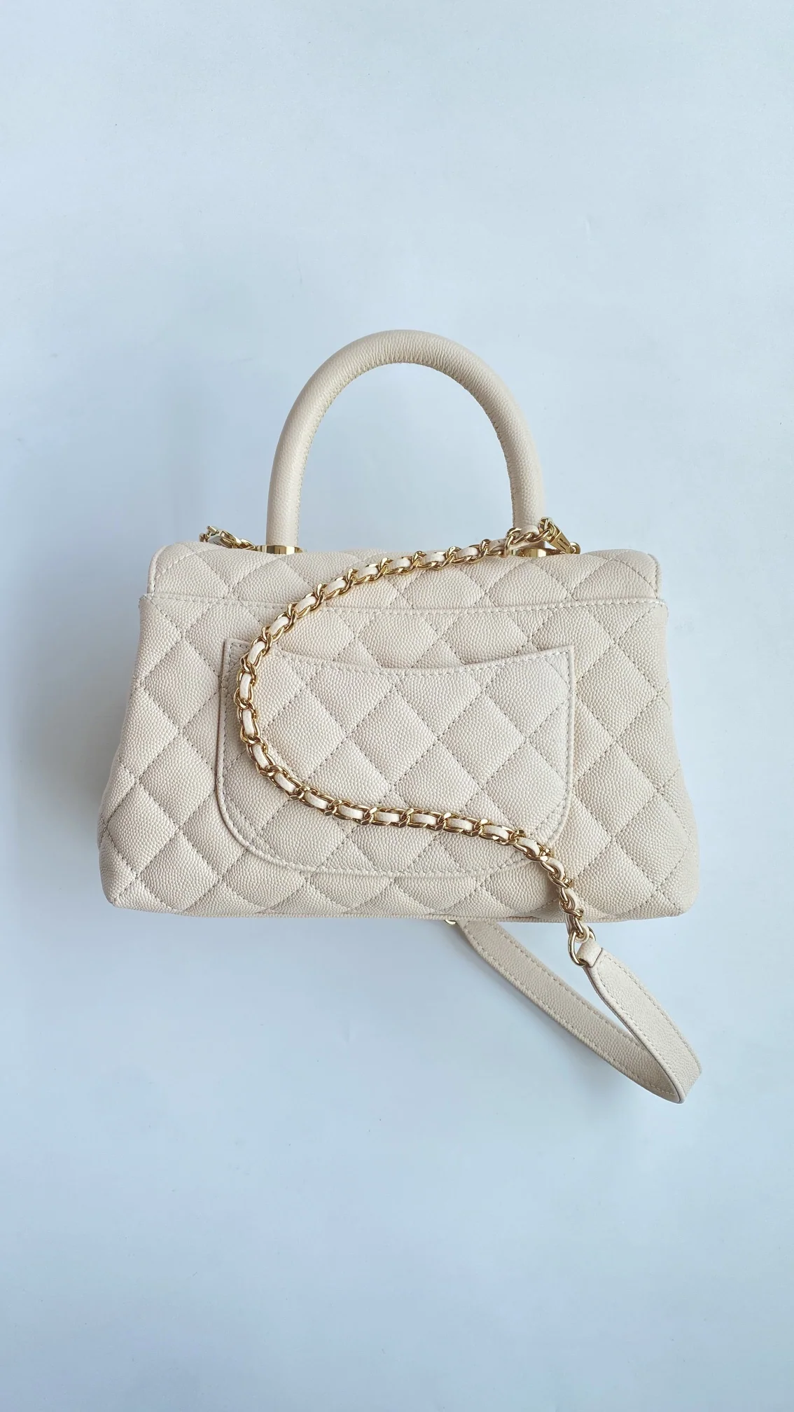 샤넬 코코 핸들 소형 캐비어 가방 상세 이미지 5