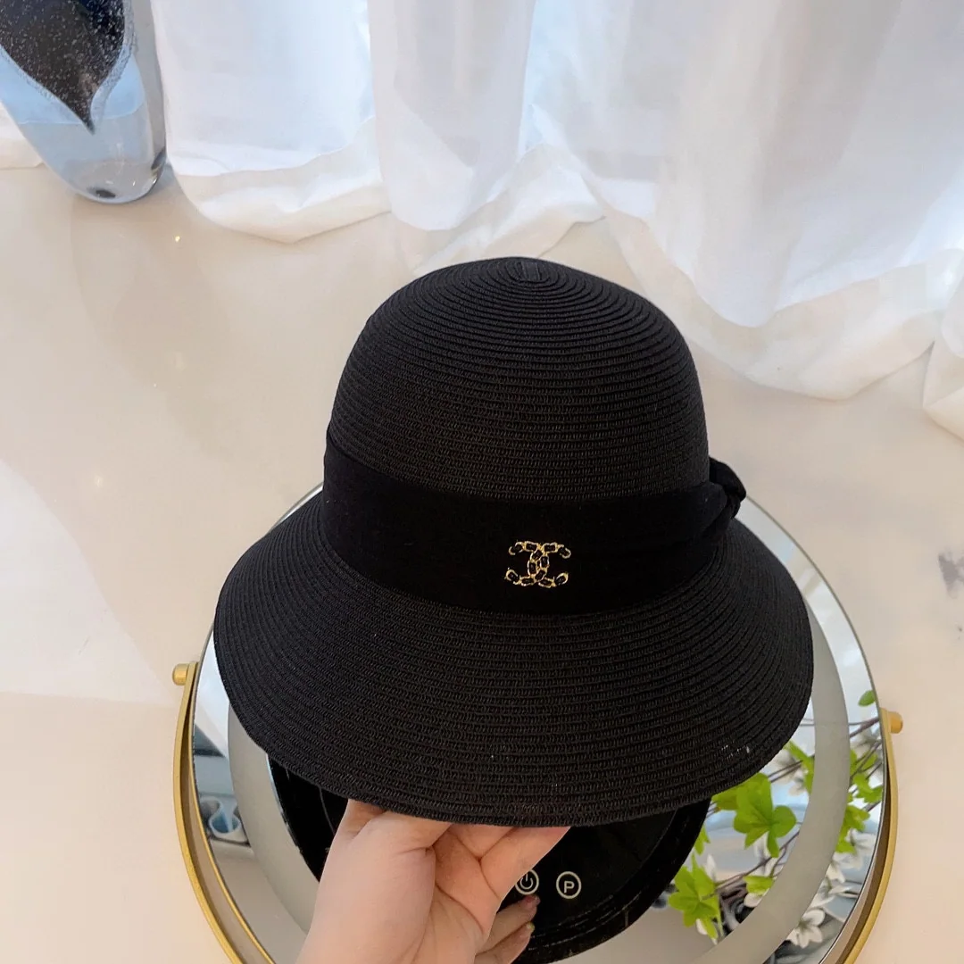 샤넬 린넨 메시 버킷 햇 상세 이미지 4