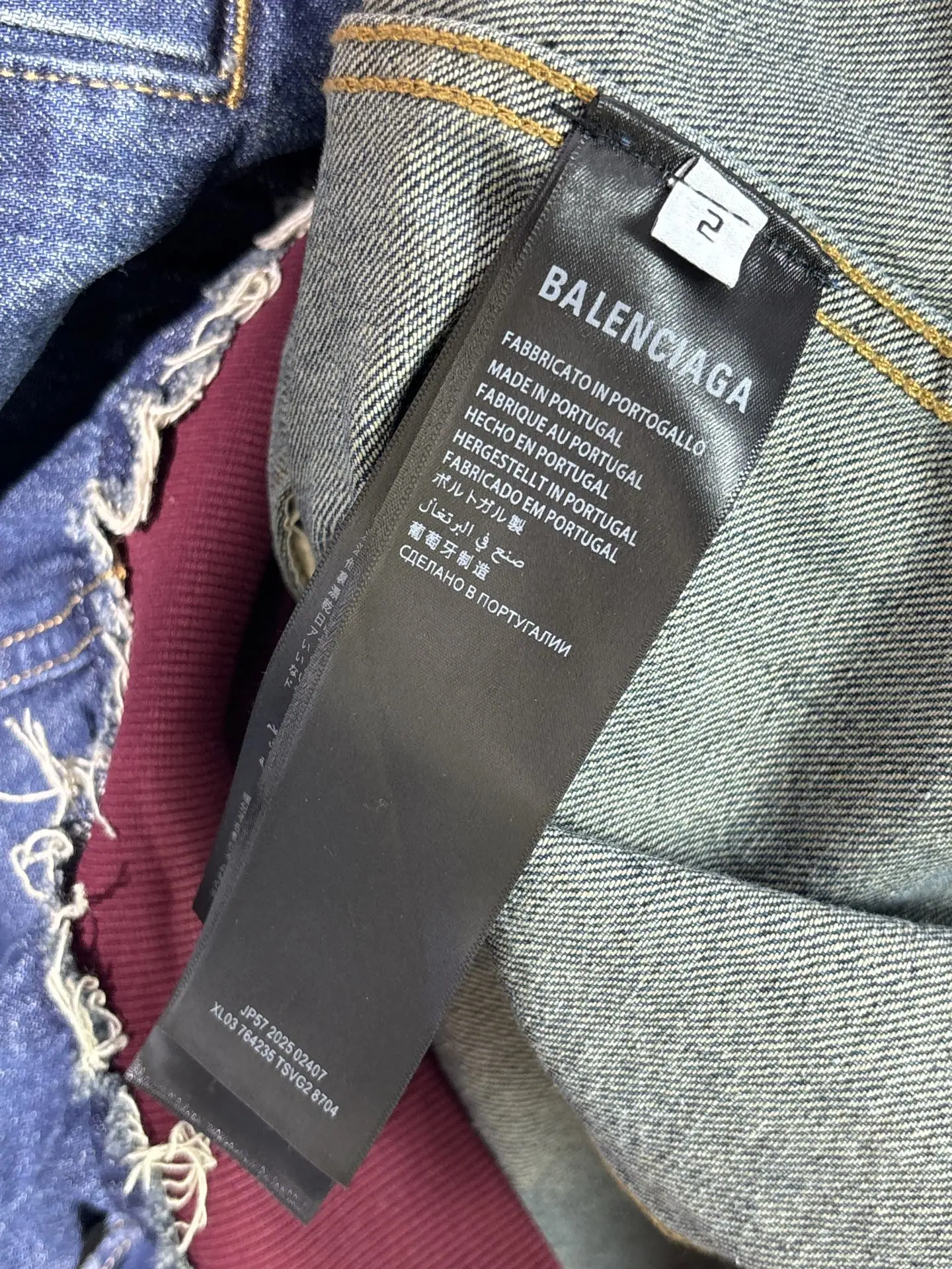 발렌시아가 데님 패치워크 후드 자켓 49700-F 상세 이미지 16