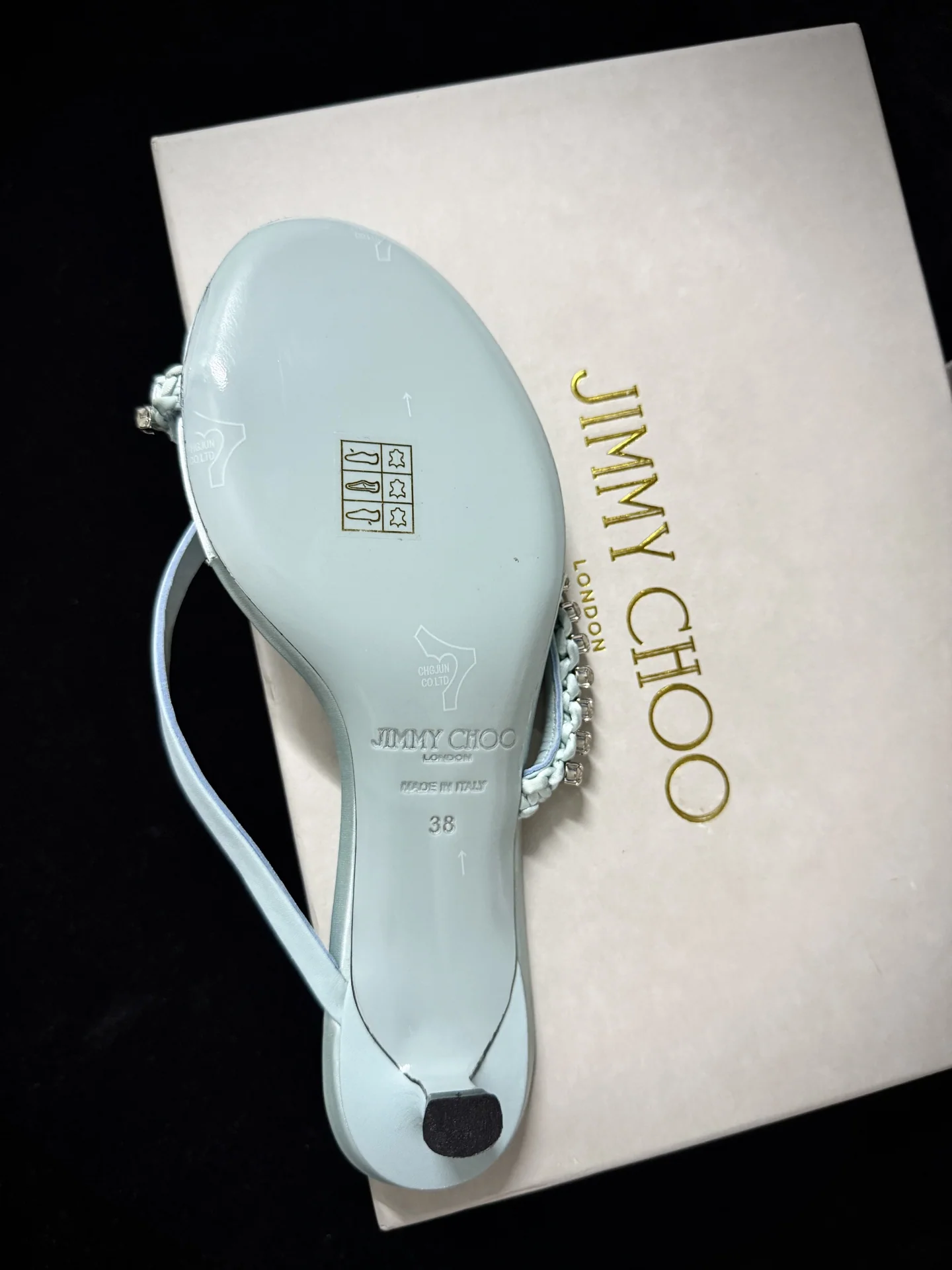 지미추 JC 라인스톤 새틴 샌들 8064 상세 이미지 9
