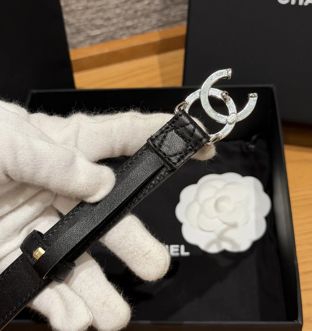 샤넬 퀼팅 램스킨 벨트 20mm 상세 이미지 4