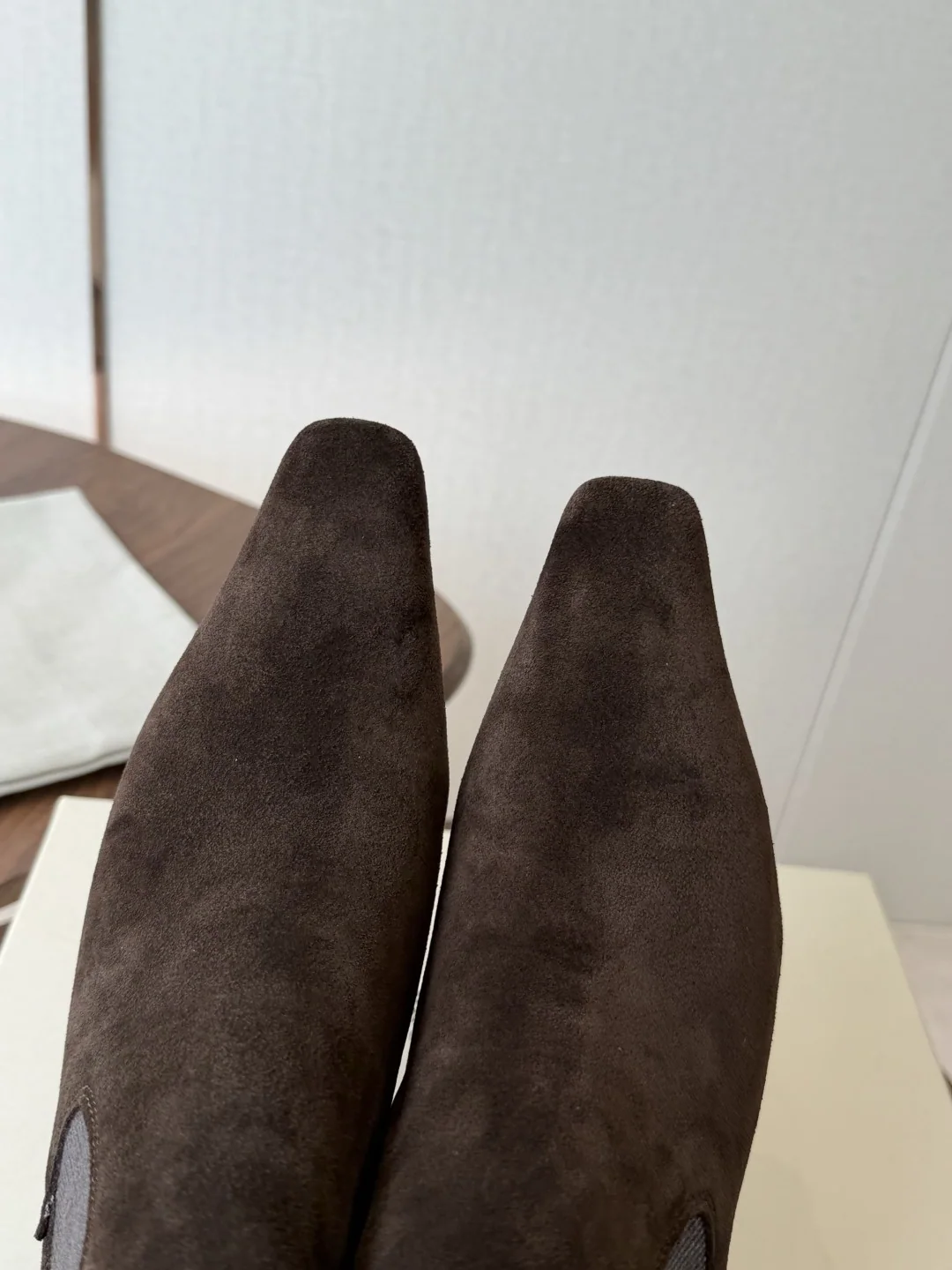 브루넬로쿠치넬리 다이아몬드 장식 스틸레토 힐 미드카프 부츠 상세 이미지 6