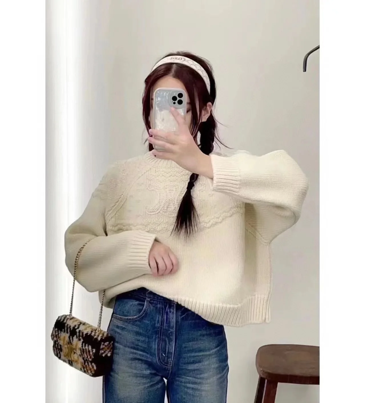 셀린느 개선문 모노그램 헤어밴드 상세 이미지 2