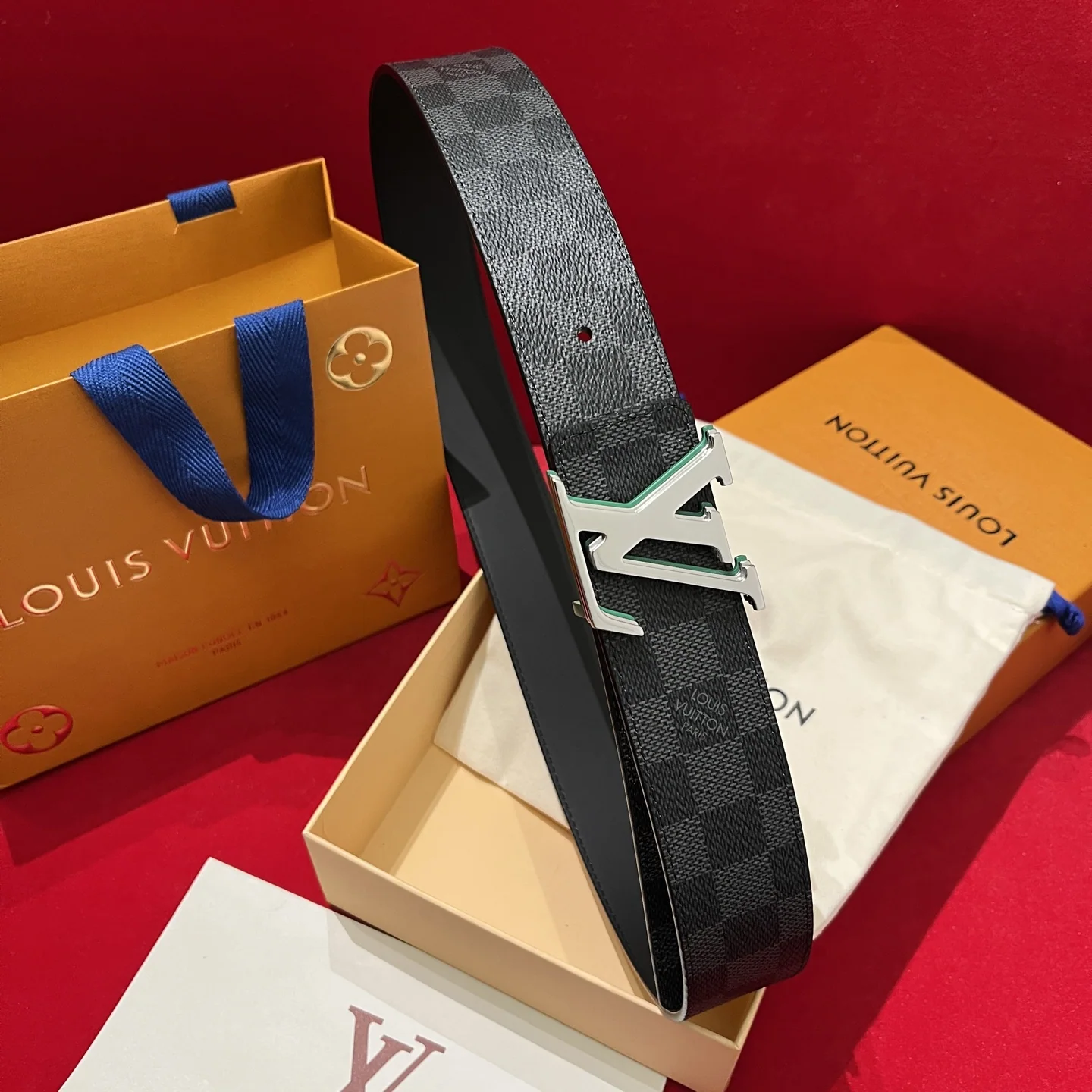 루이비통 LV 옵티컬 버클 캔버스 벨트 상세 이미지 6
