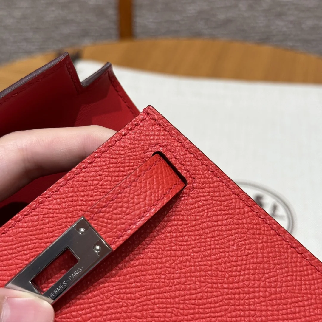 에르메스 미니 켈리 2 써니 레드 가방 상세 이미지 3