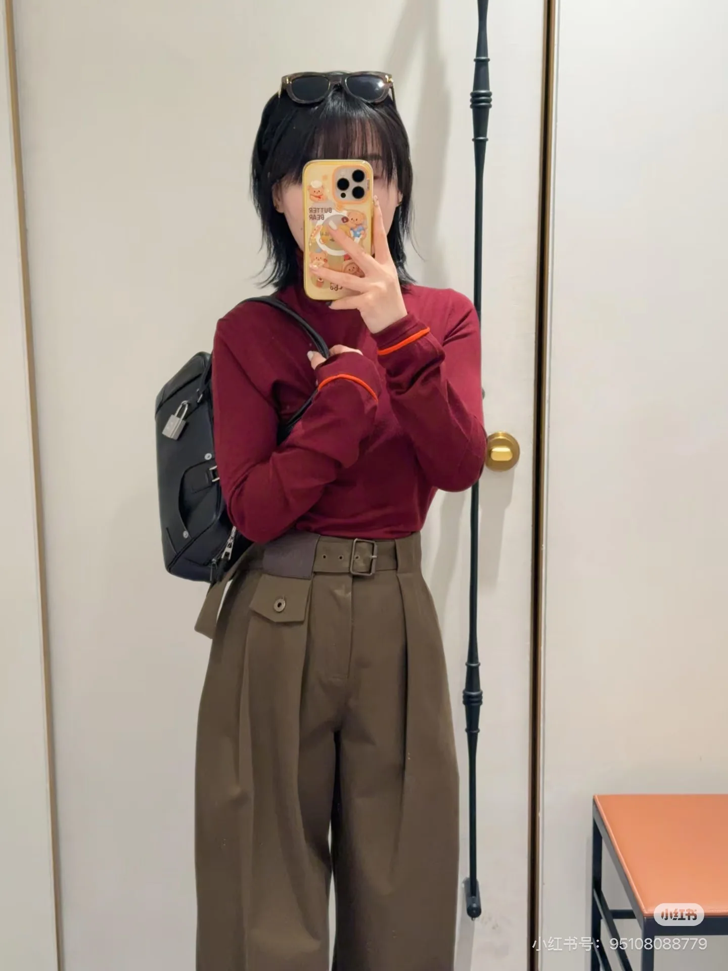로에베 아미 그린 슬림 여성 바지 상세 이미지 5