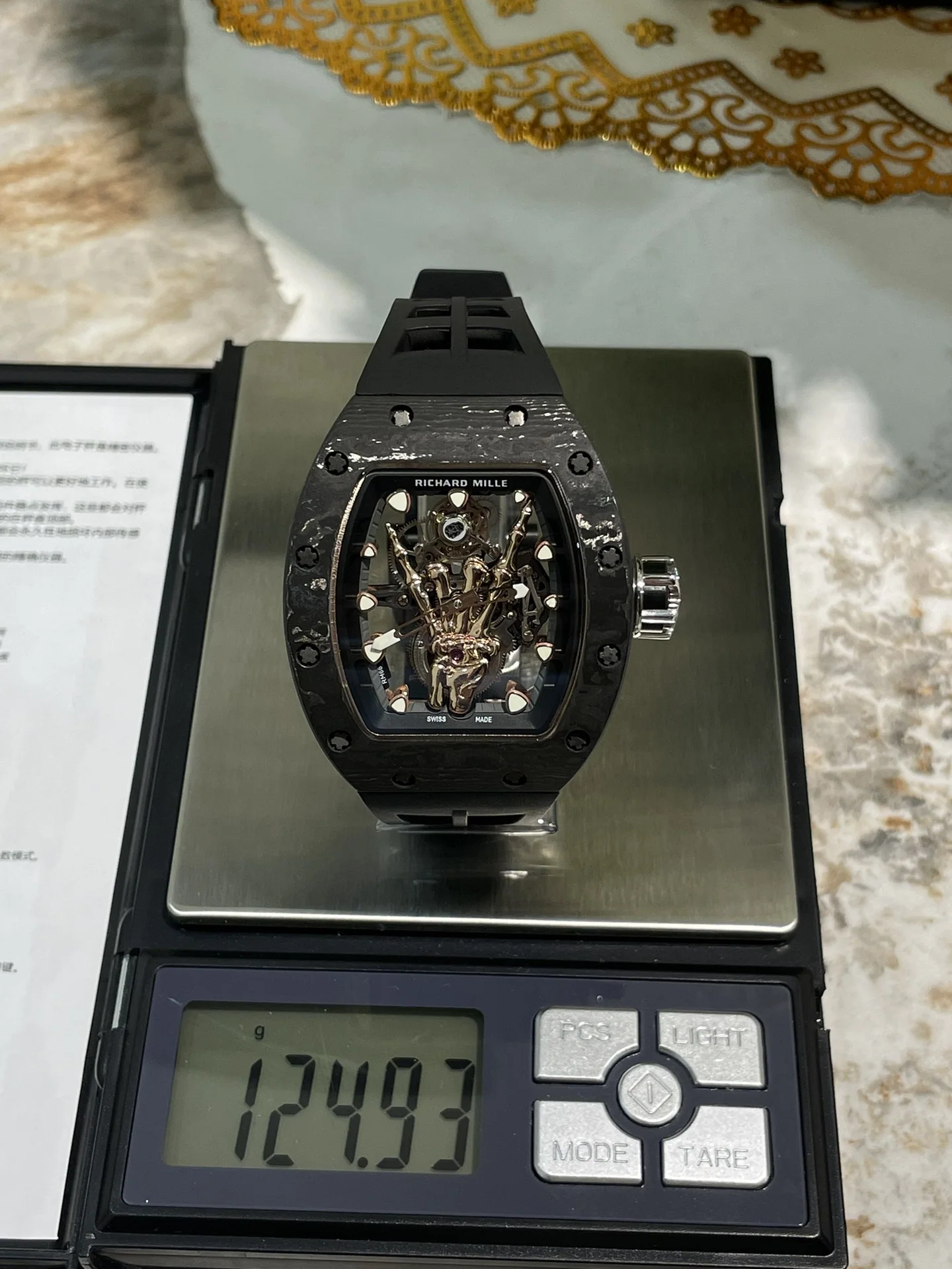 리차드밀 RM066 투르비용 NTPT 카본 TPT 카본 남성 시계 레플리카 44894 Richard Mille 상세 이미지 5