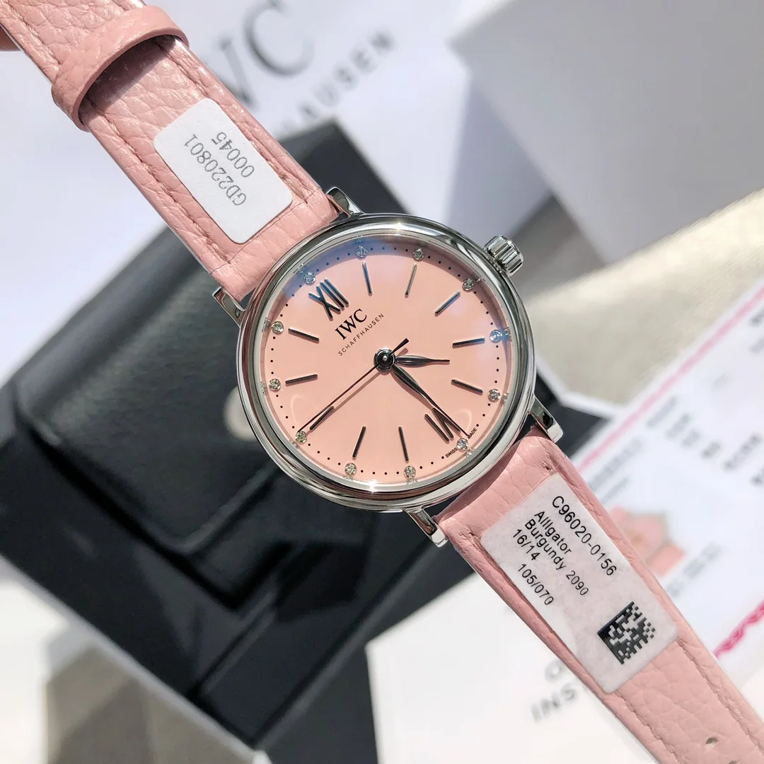 IWC 포르토피노 핑크 다이얼 여성 시계 상세 이미지 6