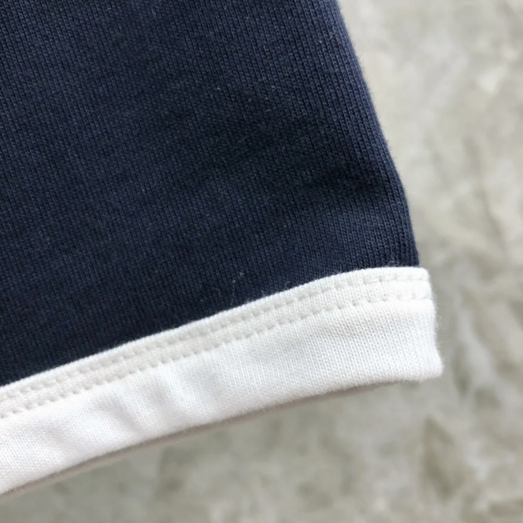 톰브라운 카라 블록 남성 반팔 티셔츠 상세 이미지 7