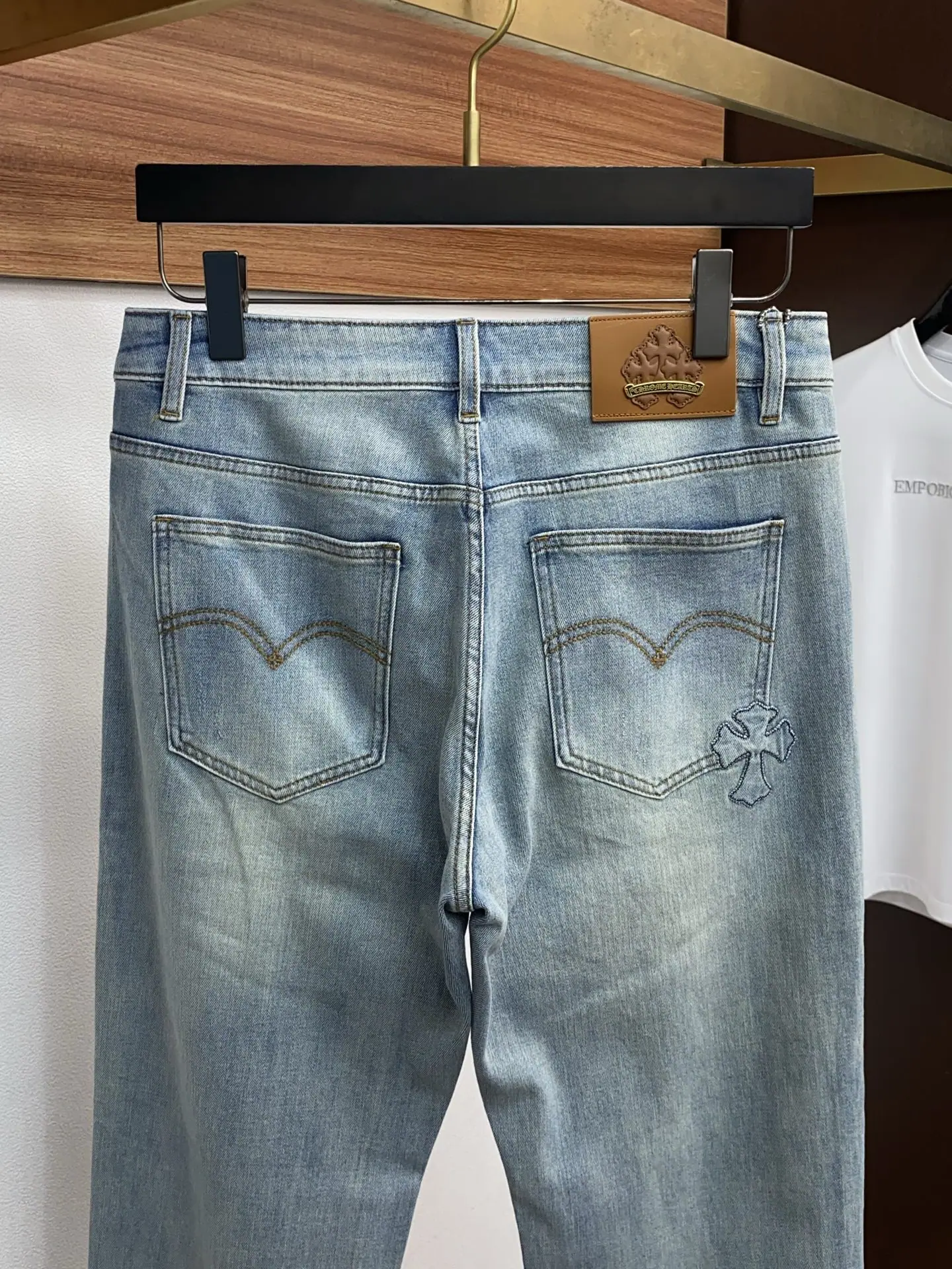 크롬하츠 맞춤 제작 고탄력 청바지 상세 이미지 9