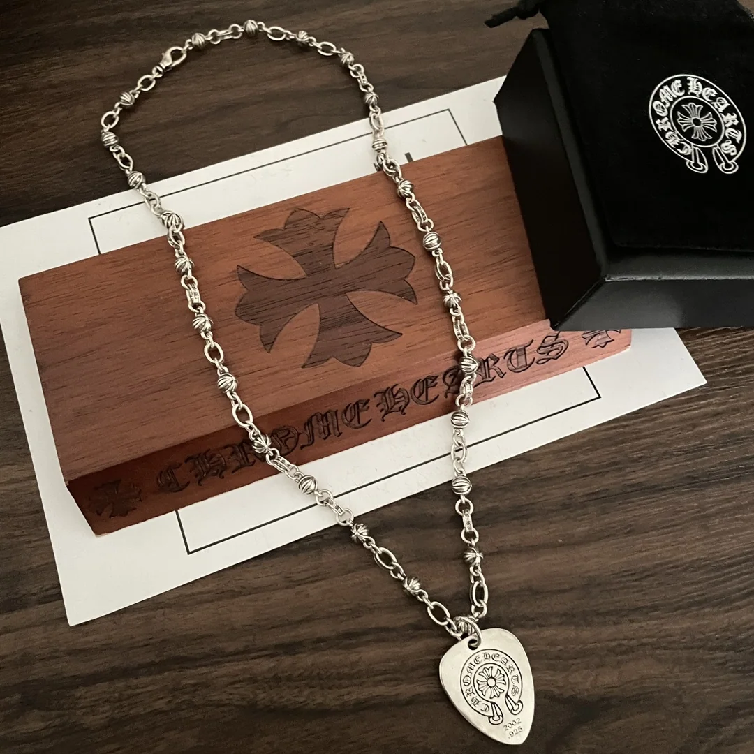 크롬하츠 클래식 레트로 호스슈 하트 펜던트 목걸이 상세 이미지 7